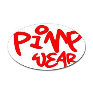 Pimp Wear Oval Sticker