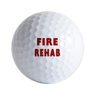 fire rehab sign Golf Balls