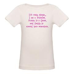 Princess, Queen, Daddy   Infant Creeper Organic Baby T Shirt