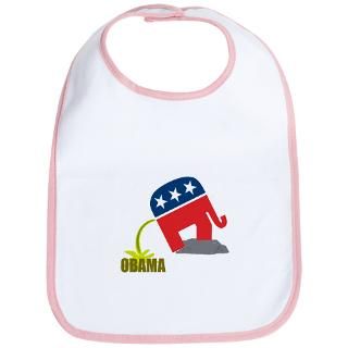 08 Gifts  08 Baby Bibs  Funny Anti Obama Bib