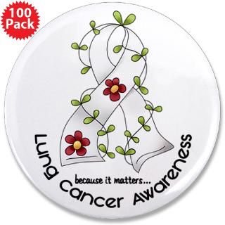 flower ribbon lung cancer 3 5 button 100 pack $ 167 99