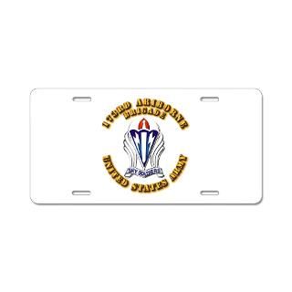 173Rd Airborne License Plate Covers  173Rd Airborne Front License