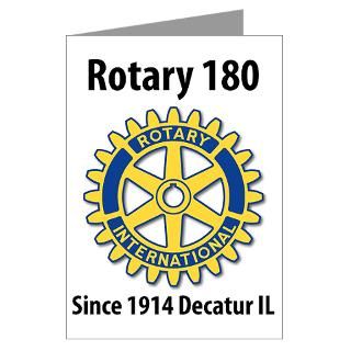 Rotary 180 Decatur IL Greeting Cards (Pk of 10