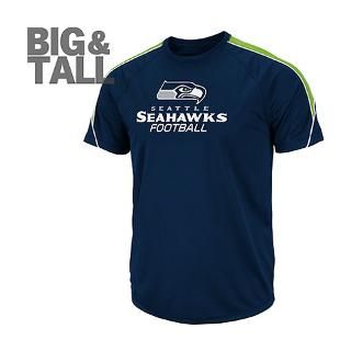 Seattle Seahawks Big and Tall Short Yardage IV Performance T Shirt