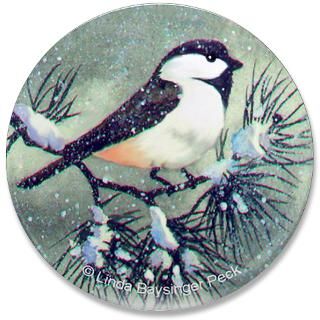Chickadee in the Snow  Lindas World Art