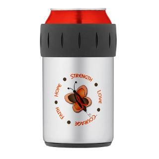 Hope Courage 1 Butterfly 2 ORANGE T Shi can cooler by Admin_CP2663969