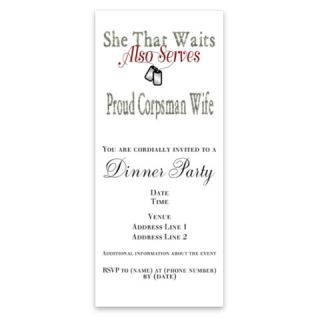 proud corpsman wife Invitations by Admin_CP6256859  512558027