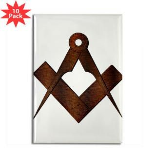 Masonic Antique Woody Rectangle Magnet (10 pack)