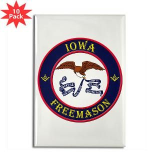 Iowa Masons Rectangle Magnet (10 pack)