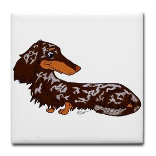 Chocolate Dapple Dachshund Cartoon ShirtsGifts  Cartoon Animal T