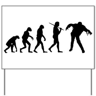 The Evolution Of Zombies Yard Sign for $20.00
