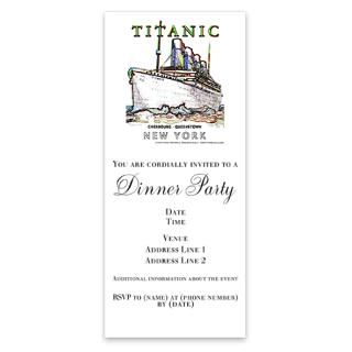 Rms Titanic Invitations  Rms Titanic Invitation Templates