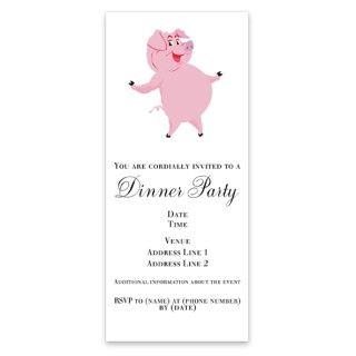 Dancing Pig Invitations by Admin_CP9874673