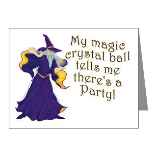 Ball Note Cards  Merlin the Wizard Invitation Note Cards (20 pk