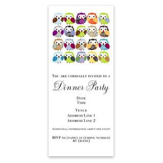 Colorful Owls 1 Invitations by Admin_CP151100