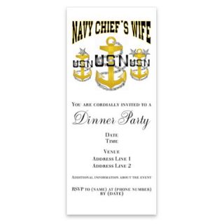 Navy Chiefs Wife Invitations by Admin_CP6829934  507282103