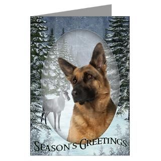 German Shepherd Christmas Cards (Pk of 10) for
