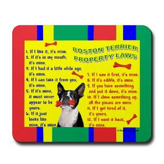 Boston Terrier Property Laws Gifts & Merchandise  Boston Terrier