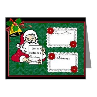 On It Note Cards  Christmas Party Invitation Note Cards (Pk of 20
