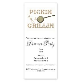 Pickin and a grillin banjo BBQ Invitations by Admin_CP1792013