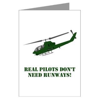 Real Pilots Dont Need Runway Greeting Cards (Pk o for