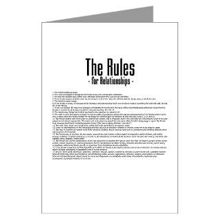 The Rules For Relationships Greeting Cards (Packag for