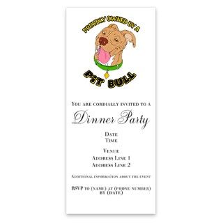 Owned by a Pit Bull Invitations by Admin_CP1007941