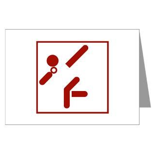 Shot Put, Sports Pictogram Greeting Cards (Pk of 1 for