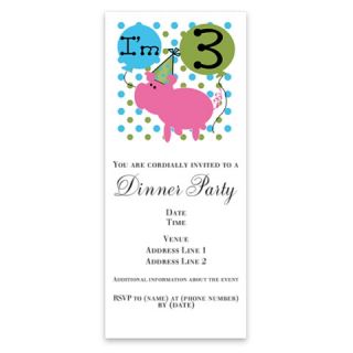 Pig 3rd Birthday Invitations by Admin_CP1147651  506899046