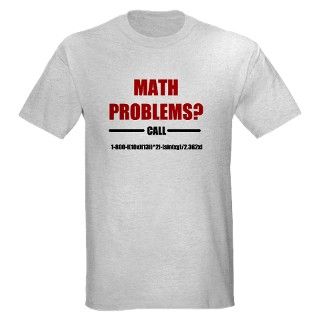 800 Gifts  1 800 T shirts  Math Problems Light T Shirt