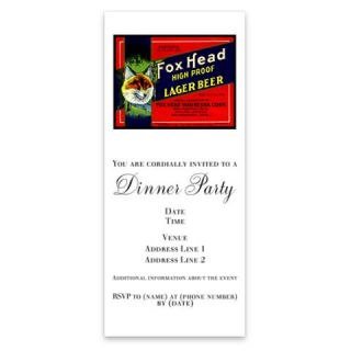 FOX HEAD LAGER 1933 Ash Grey Invitations by Admin_CP448812  506927132