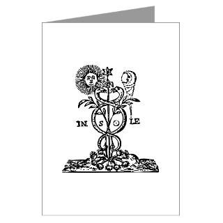 Caduceus Alchemy Symbol Greeting Cards (Package of for