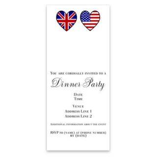 Union Jack / USA Heart Flags Invitations by Admin_CP5565  506847554