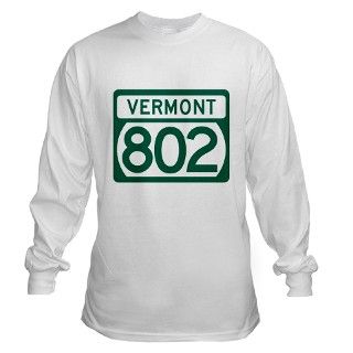 802 Gifts  802 Long Sleeve Ts  Vermont 802 Long Sleeve T Shirt