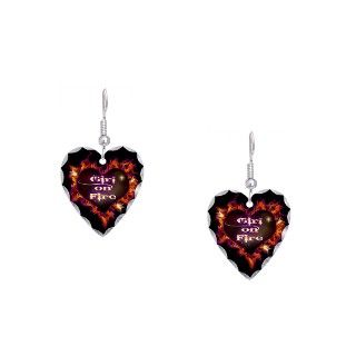 District 12 Gifts  District 12 Jewelry  Girl on Fire Earring Heart