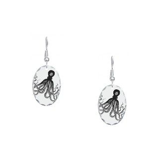 Cool Gifts  Cool Jewelry  Octopus Earrings (Oval)