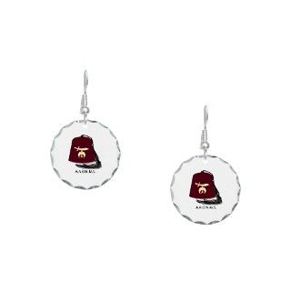 Aaonms Gifts  Aaonms Jewelry  Shrine Earring Circle Charm