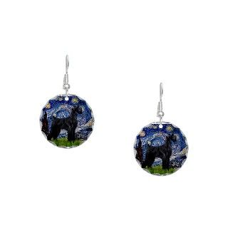 Black Schnauzer Gifts  Black Schnauzer Jewelry  Starry Night