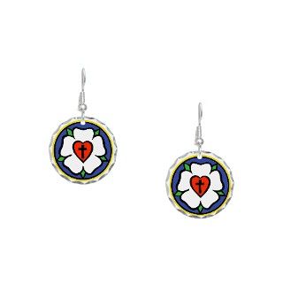 Christian Gifts  Christian Jewelry  Luthers Rose Earring Circle