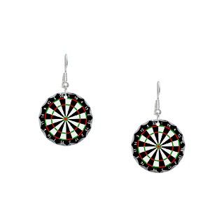 Bulls Eye Gifts  Bulls Eye Jewelry  Dartboard Earring Circle Charm