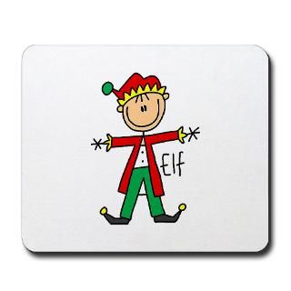 Christmas Elf Mousepad  Christmas Elf T shirts and Gifts  Stick