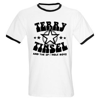 Glam Rock Gifts  Glam Rock T shirts  Terry Tinsel Ringer T (8.50 GBP