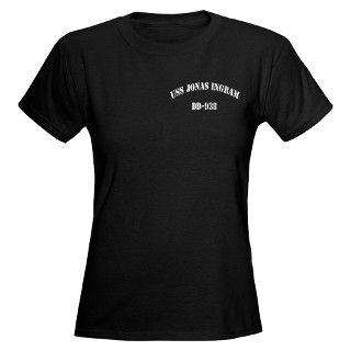 938 Gifts  938 T shirts  USS JONAS INGRAM Womens Dark T Shirt