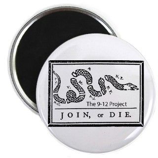 Values Kitchen and Entertaining  Join or die The 912 project Magnet