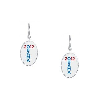2012 Gifts  2012 Jewelry  2012 Obama Earring Oval Charm