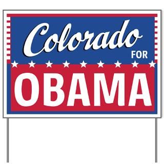 Colorado for Obama Yard Sign  Obama Yard Signs  Barack Obama