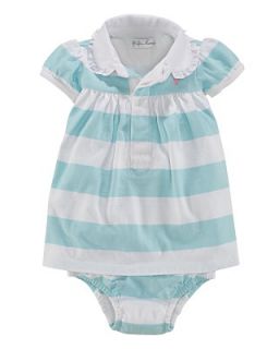 Ralph Lauren Childrenswear Infant Girls Rugby Stripe Dress   Sizes 3