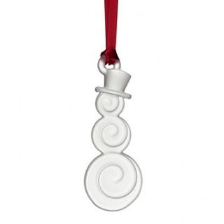 Orrefors Holly Days Snowman Ornament