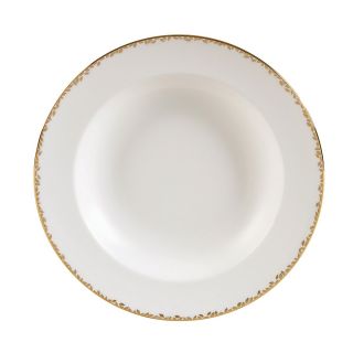 Vera Wang Wedgwood Gilded Leaf Rim Soup Plate