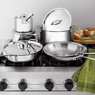 All Clad 10 Piece Stainless Steel Set